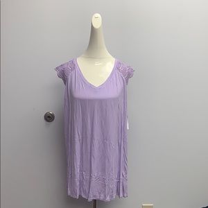 Women's Plus Size Crochet Shoulder Tank - Ava & Vi